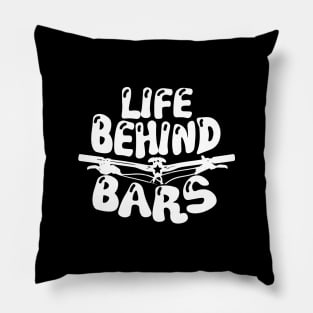 Life Behind The Bars - Mountain Biking Trail Shirt Pillow