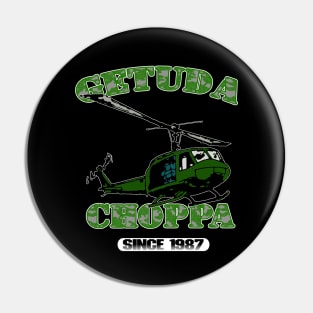 Getuda Choppa on black Pin