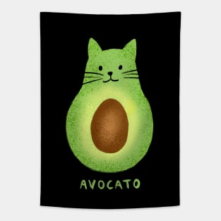 Dramabite Avocato Funny Cute Cat Avocado Gift For Vegan And Cat Lover T-Shirt Tapestry