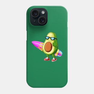 avocado surfer Phone Case