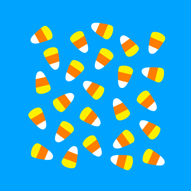 Candy Corn on Blue by AKdesign