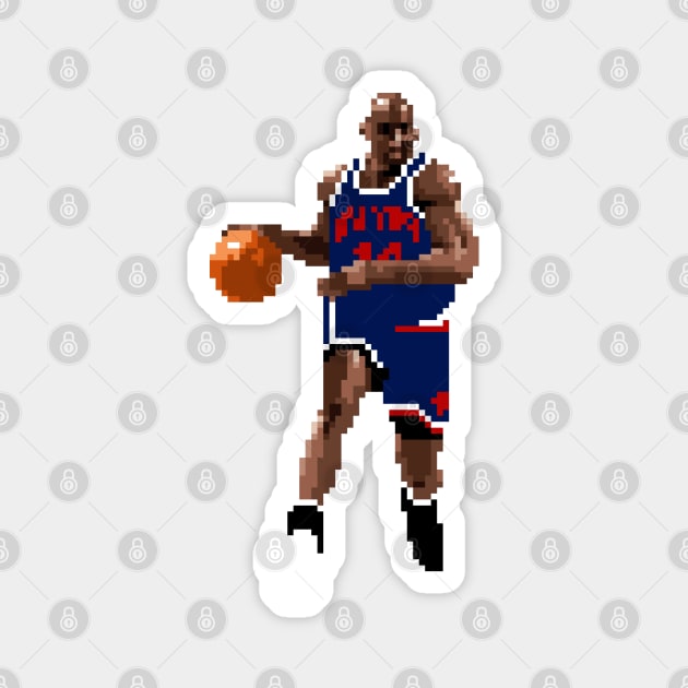 Anthony Mason Pixel Dribble Magnet by qiangdade