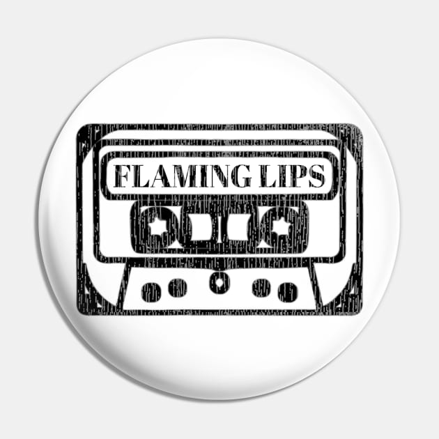 Flaming lips cassette Pin by Scom