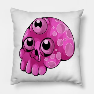 Pink alien skull Pillow