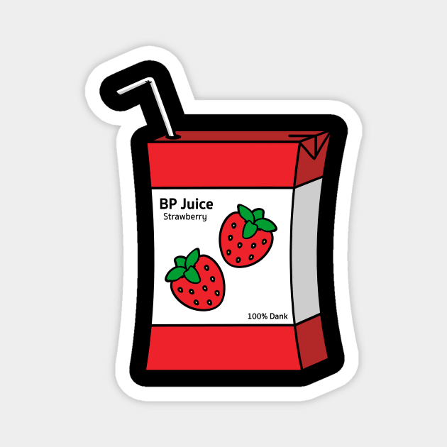 Strawberry Juice Box Magnet by bpjuice
