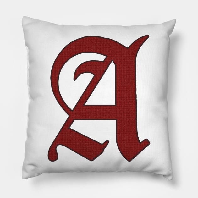 Scarlet Letter Pillow by valentinahramov
