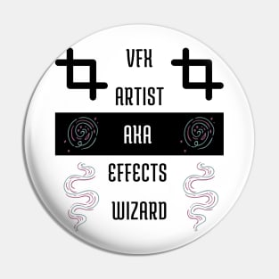 Visual effects Wizard Halloween shirt Pin