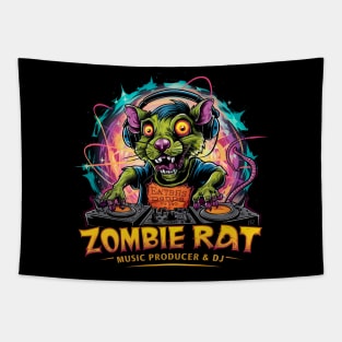 Zombie Rat Dj Tapestry