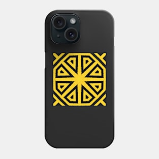 HIGHLY Visible Yellow and Black Line Kaleidoscope pattern (Seamless) 27 Phone Case