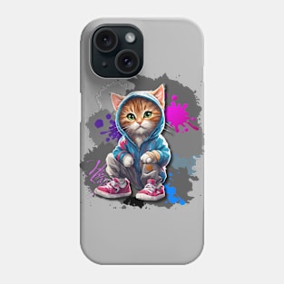 cat in a tracksuit Phone Case