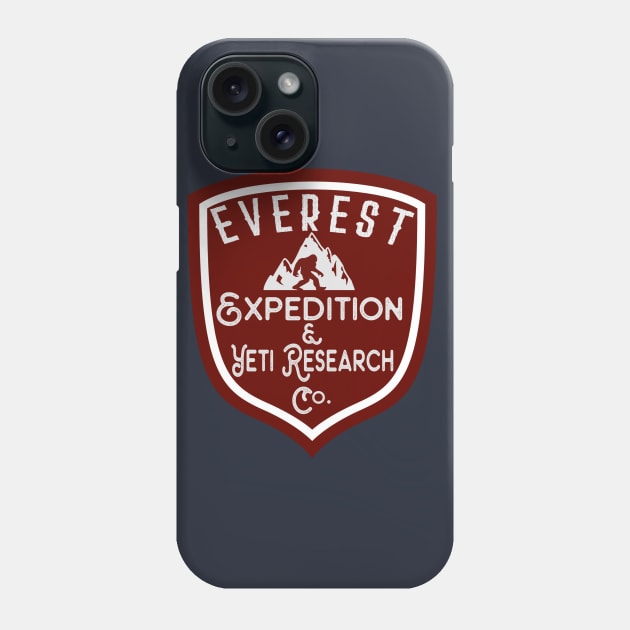 Everest Expedition & Yeti Research Co. Phone Case by EnchantedTikiTees