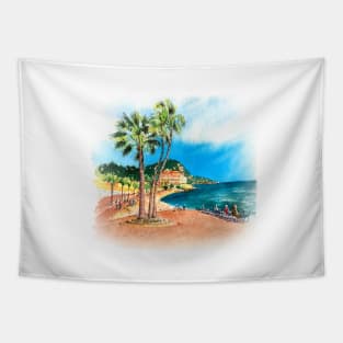 Promenade des Anglais in Nice, France Tapestry