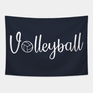 Volleyball in White Tapestry