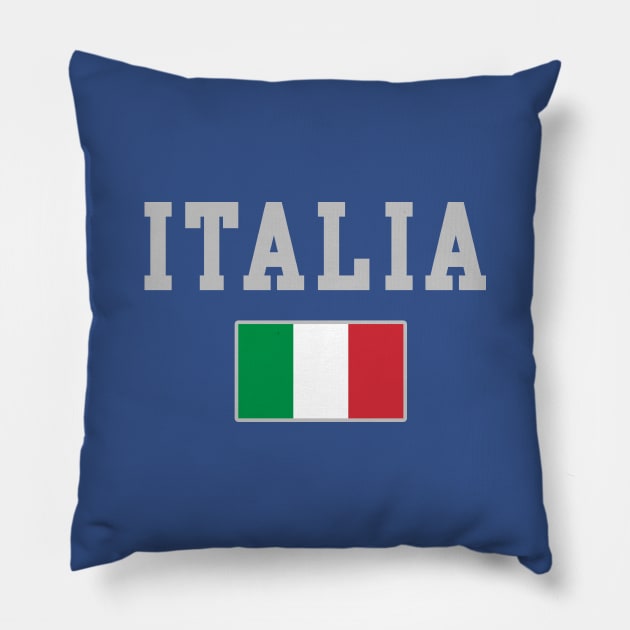 Italia Flag Italian Italy Family Heritage Pillow by E