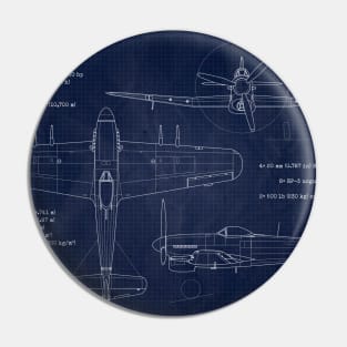 Hawker Thypoon Blueprint Pin