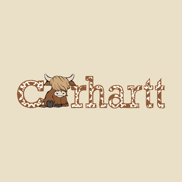 highland cow carhartt by IRIS