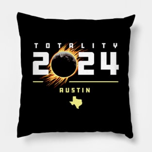 Austin Texas 2024 Total Solar Eclipse Pillow