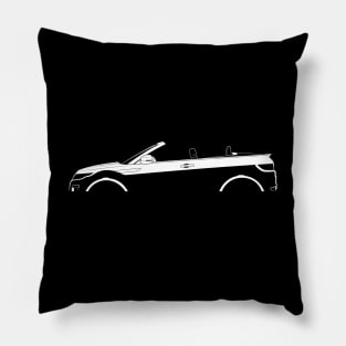 Range Rover Evoque Convertible (2017) Silhouette Pillow