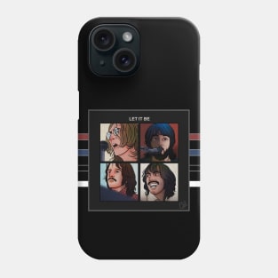 THE BEATLES - LET IT BE - FAN ART - ROCK MUSIC GROUP Phone Case