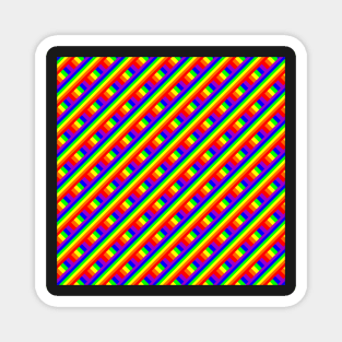 Gay Flag Pattern Magnet