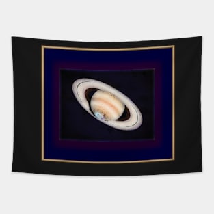 Saturn: an Astronomical Watercolor Tapestry