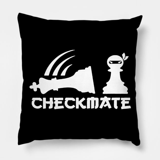 checkmate Pillow by clownverty