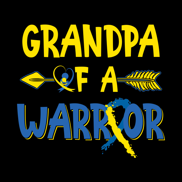 Grandpa Of A Warrior Down Syndrome Awareness by nadinecarolin71415