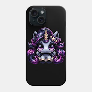 Twilight pony black unicorn glitter Phone Case