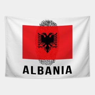 Albania Flag Soccer DNA Tapestry