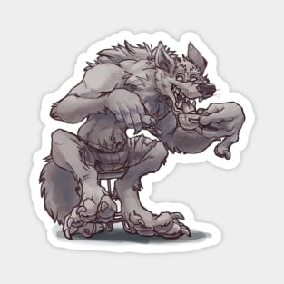 Werewolf Tea Magnet