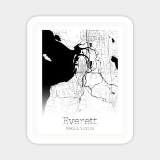 City Map Neck Gator Everett Washington Magnet