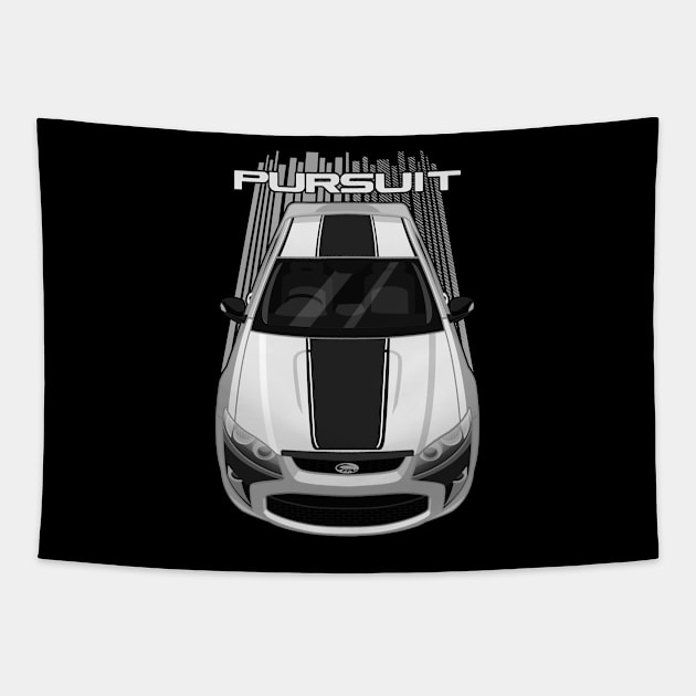 Ford FPV Pursuit UTE - White - Black Stripe Tapestry by V8social