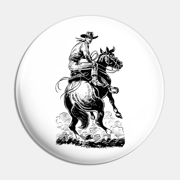 cowboy riding horse Pin by Marccelus