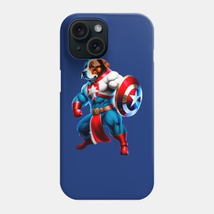 Dog Superhero - American Phone Case