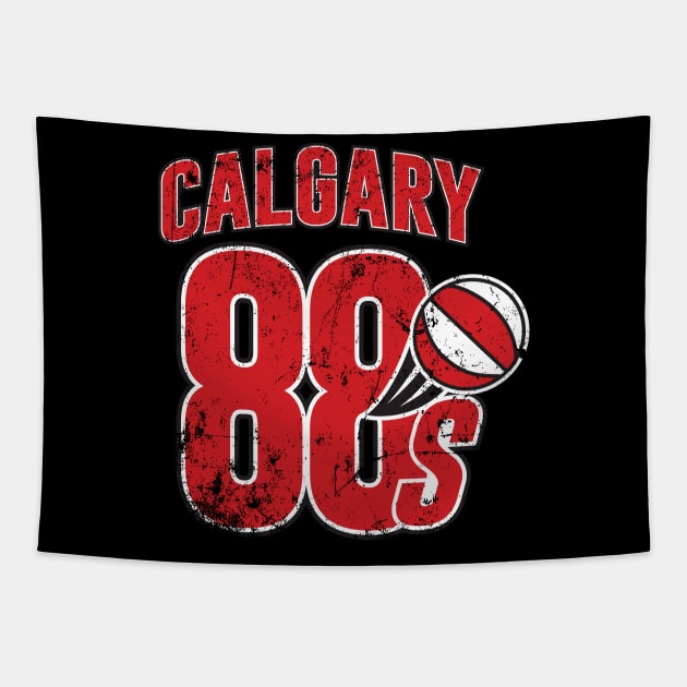 Calgary 88s Tapestry by MindsparkCreative