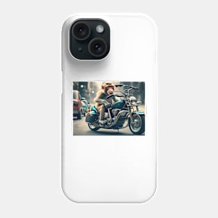 monkey driving a bike Phone Case