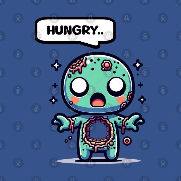 Cute Hungry Zombie by Doodles of Darkness