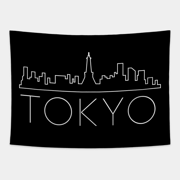 Tokyo Skylines Tapestry by imshinji