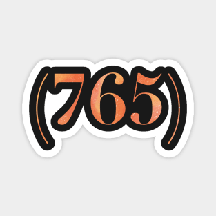 Area Code (765) Magnet