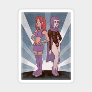 Raven and Starfire Magnet