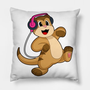 Meerkat Headphone Music Pillow