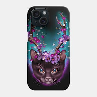 CAT HORNS UP Phone Case