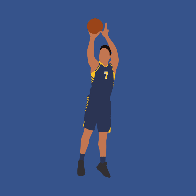 Malcolm Brogdon Pacers by xRatTrapTeesx