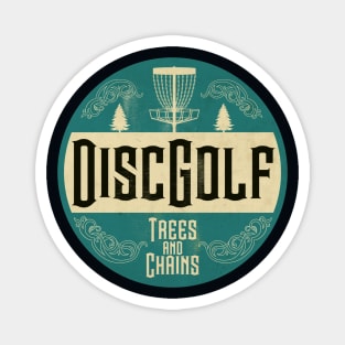 Disc Golf Trees and Chains Day Magnet