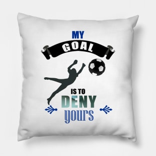 Cute Diving Goalkeeper Soccer Goalie Defend Goal Pillow