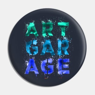 Street Art Garage Splash Graffiti Pin