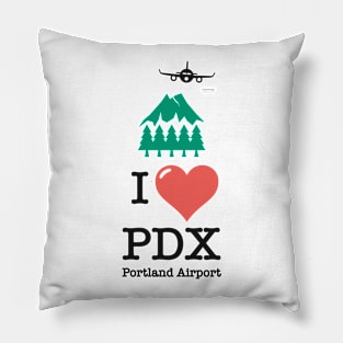 I Love/Like PDX Portland airport Pillow