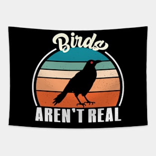 Vintage Birds Aren’t Real Movement - If It Flies It Spies Tapestry