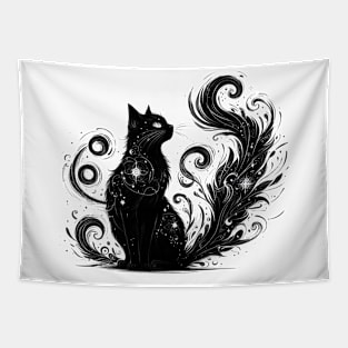 The kitty black Tapestry