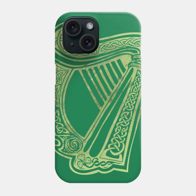 Celtic Harp Phone Case by celtichammerclub